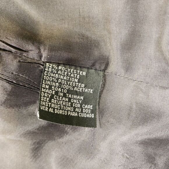 Kasper ASL Petite Blazer Women 6P Black Long Sleeve Fabric Button Career Vintage - Picture 9 of 11